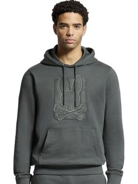 NWT Psycho Bunny PIERCE EMBROIDERED CLASSIC FRENCH TERRY HOODIE (Small)